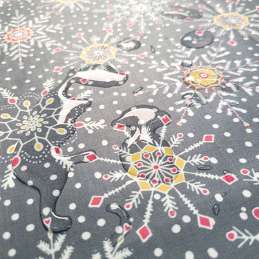 Snowstorm Snowflakes - Laminated Cotton - by the 1/2 yard