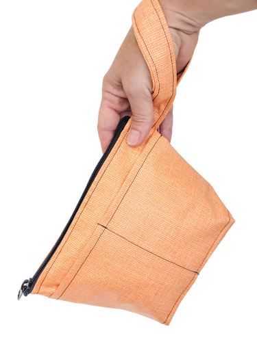 Tangerine - Laminated Cotton - by the 1/2 yard