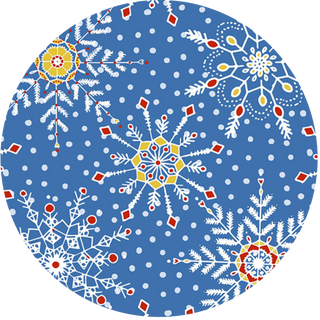 Splash Fabric Snowflake print