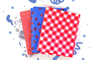 Gingham Fabric - Laminated Cotton - by the 1/2 yard