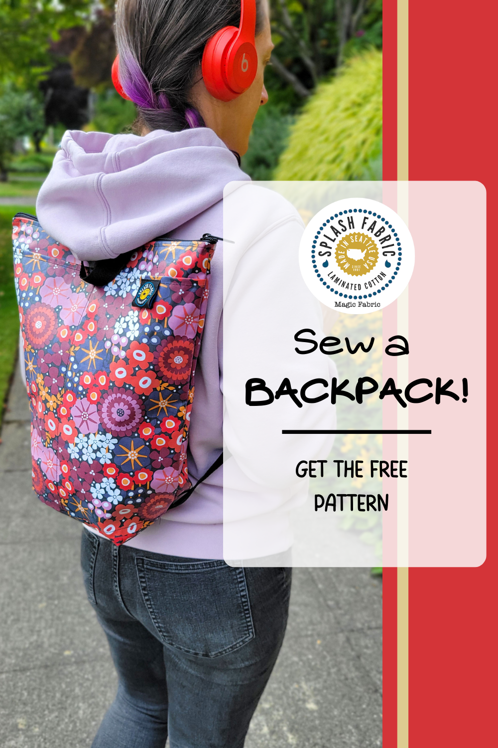 Backpack Cloth Pattern Womens Backpack Sewing Pattern PDF Sewing Patterns — RLR Creations