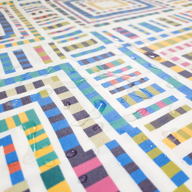 MIRROR BALL Fabric - Laminated Cotton - by the 1/2 yard