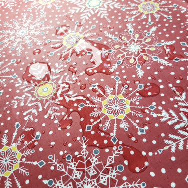 Snowglow Snowflakes - Laminated Cotton - by the 1/2 yard