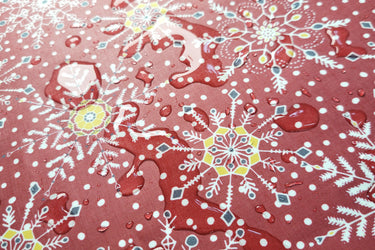 Snowglow Snowflakes - Laminated Cotton - by the 1/2 yard