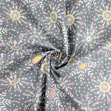 Snowstorm Snowflakes - Laminated Cotton - by the 1/2 yard