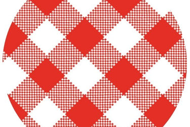 RED GINGHAM Fabric - 100% Cotton (Uncoated) - by the 1/2 yard