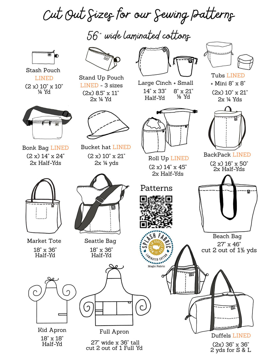 FREE Sewing Pattern - Stand Up Pouch – Splash Fabric