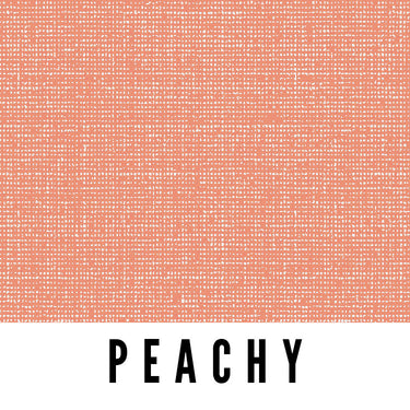 Peachy -  Laminated Cotton - by the 1/2 yard