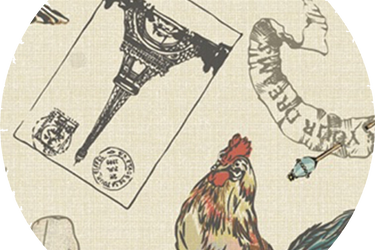 VINTAGE Fabric - 100% Cotton (Uncoated) - by the 1/2 yard