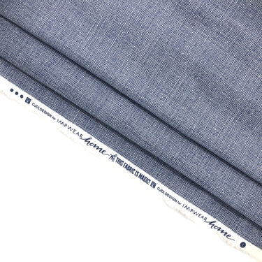 Dark Ink Blue Japanese Selvedge Denim Fabric, Fabric By The Yard