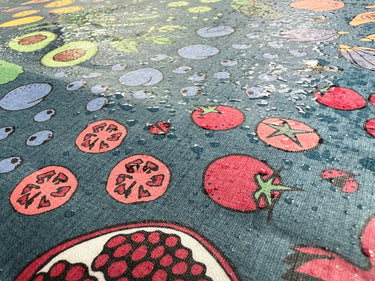 KALE Fabric - Laminated Cotton - by the 1/2 yard