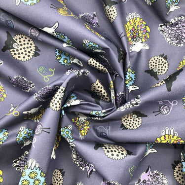 Purple fabric by the yard – Blue Sheep Boutique