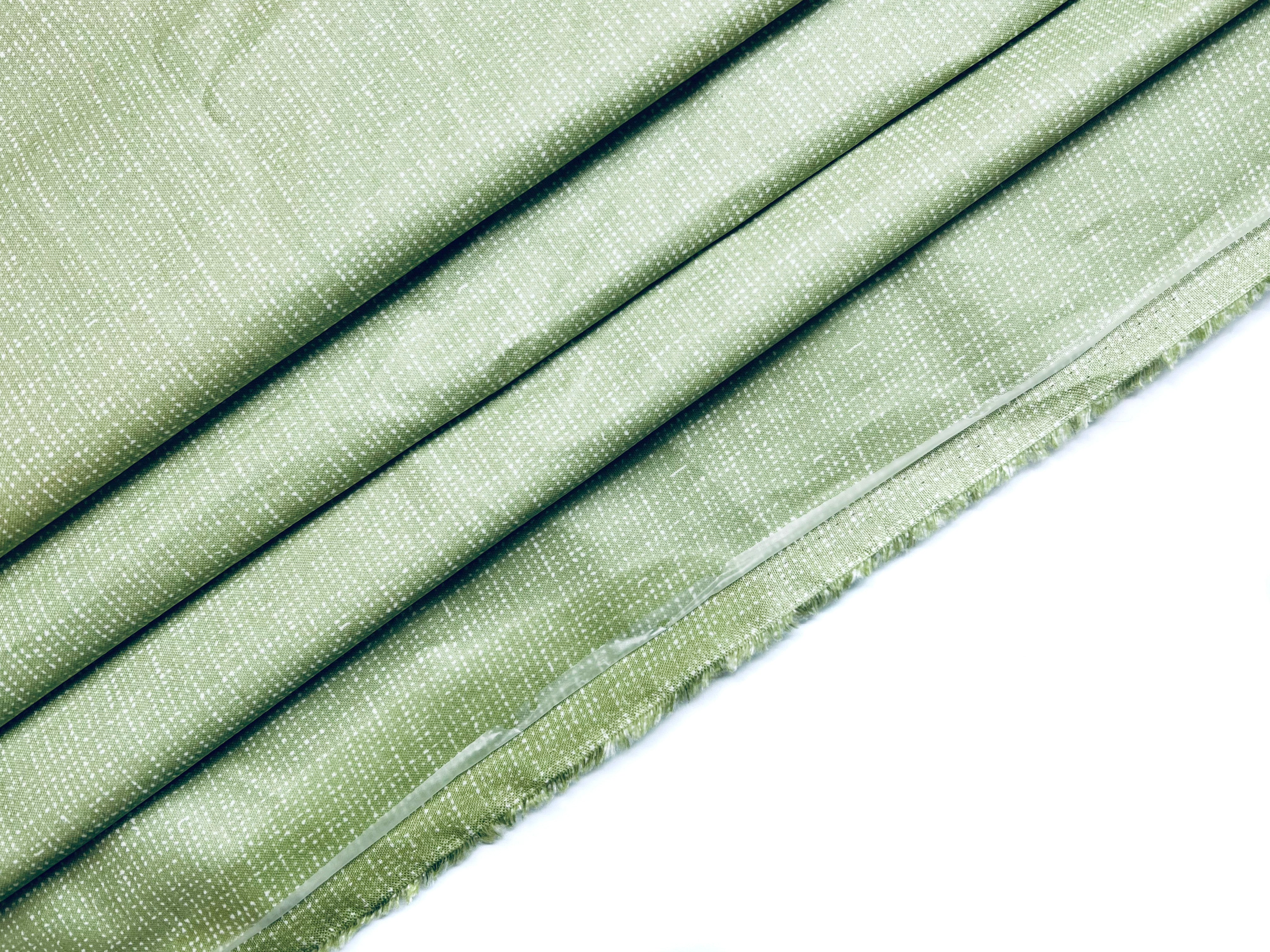 Green Fabric, Solid Cotton Fabric, Grass Green, Linen Texture Fabric,  Screen Print Digital Fabric, by Hoffman California Fabrics, S4705-115 